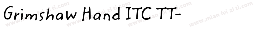 Grimshaw Hand ITC TT字体转换